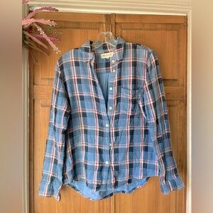 Madewell plaid button down shirt